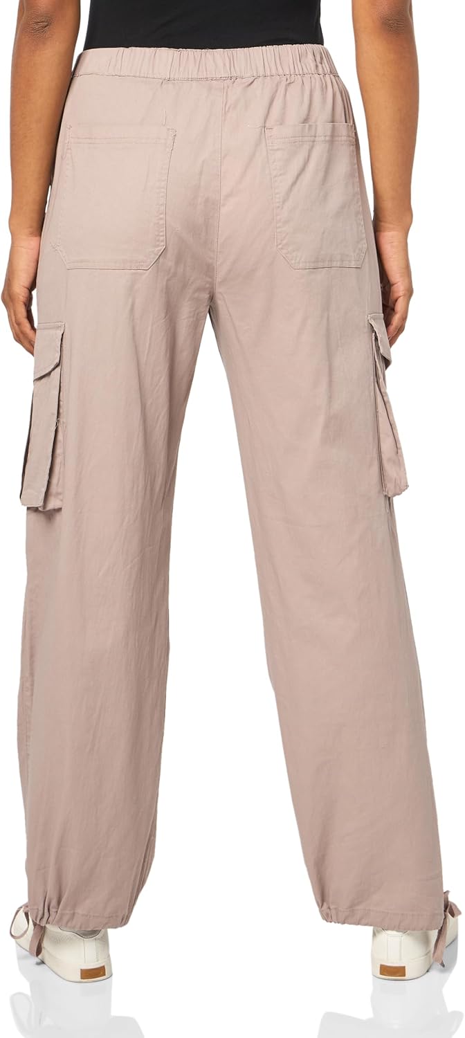 YMI Womens Jeans Women's Mid Rise Pull on Cargo Pants