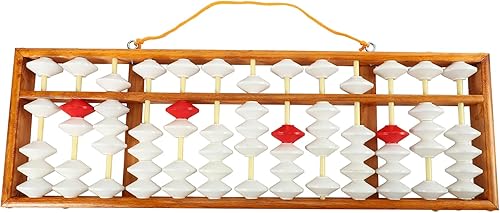 Miniatura 7 de Jaquiain Abacus Abacus Calculadora de profesor de educación matemática Abacus colgante Abacus enseñando ábaco 58X19Cm para profesor