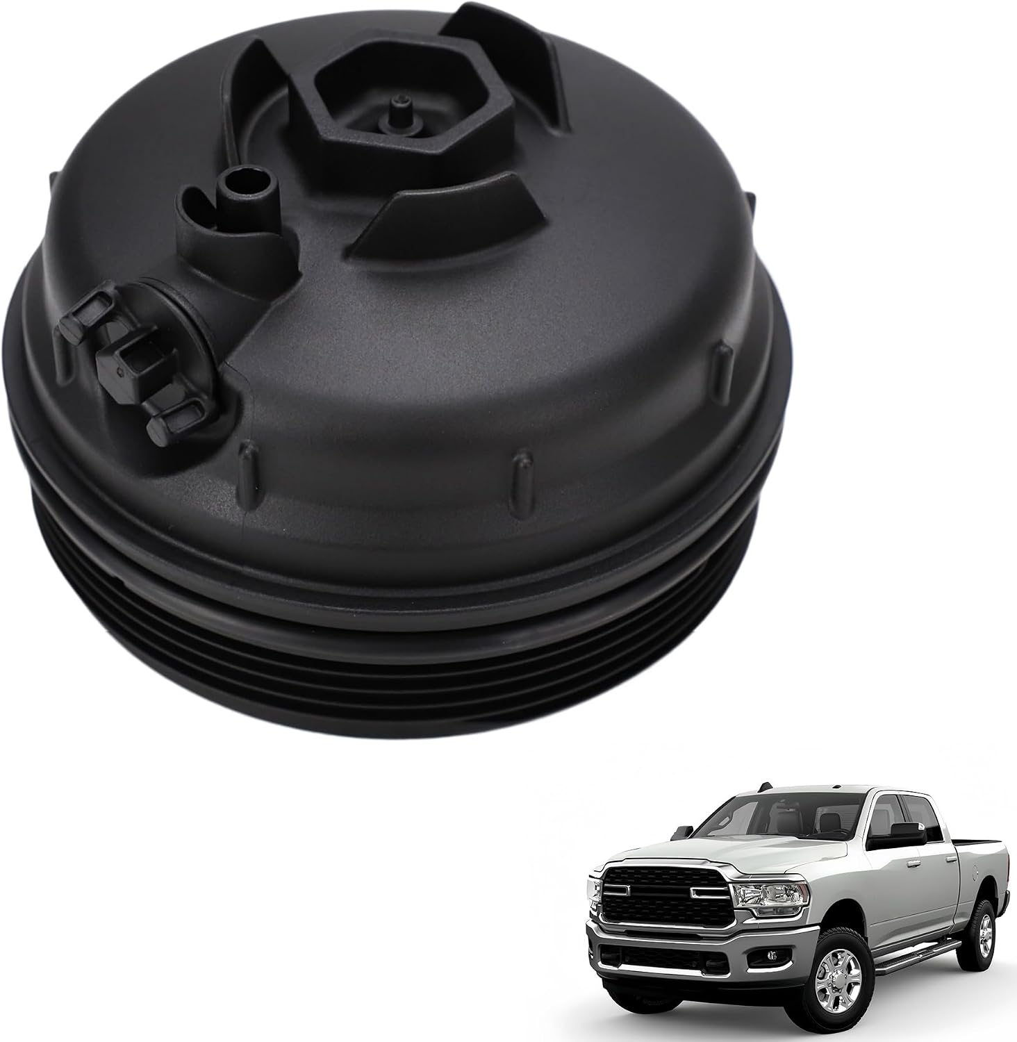 Fuel Filter Canister Cover Compatible with Ram 1500 3.0L V6 EcoDiesel