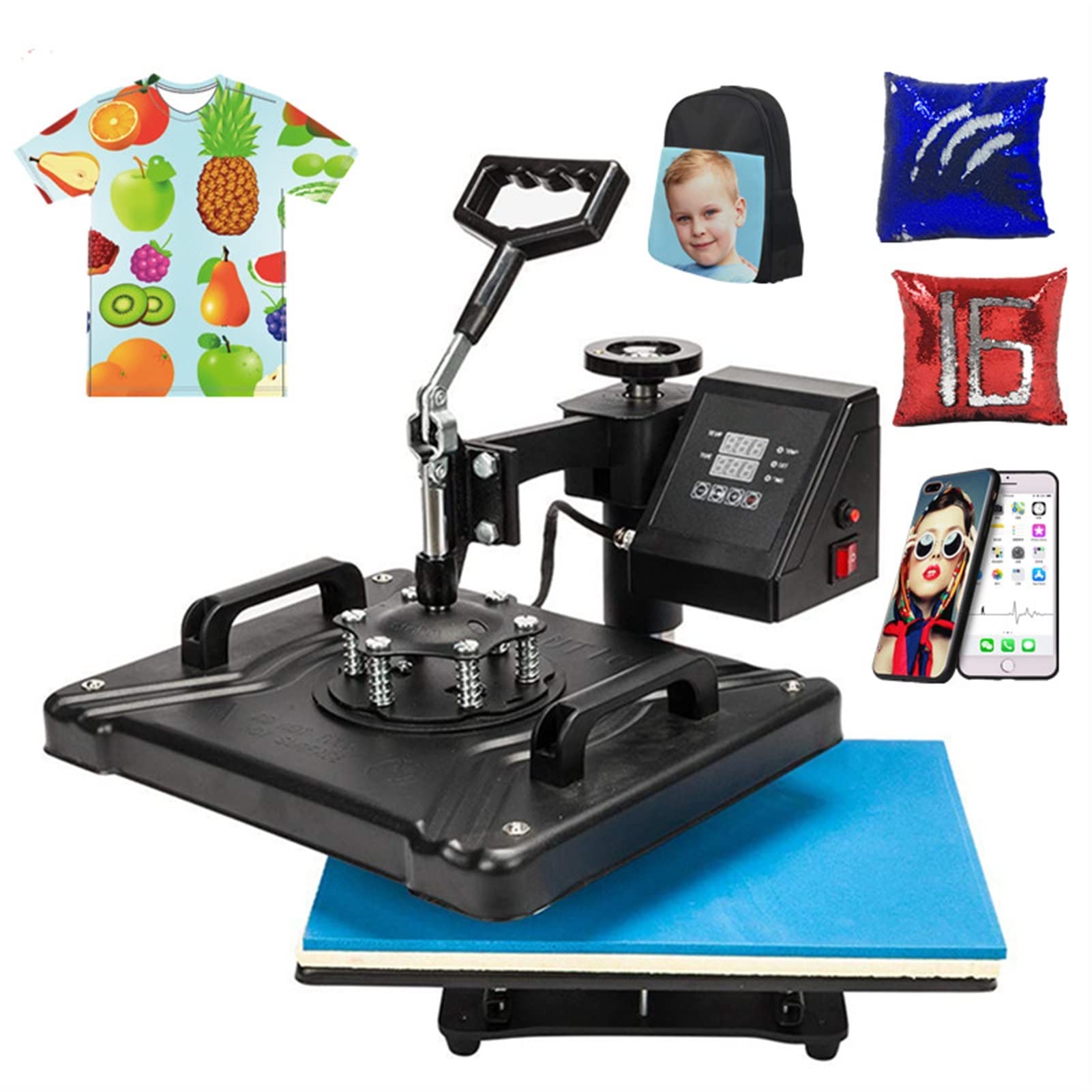 Prasa termotransferowa, 12x15 calowy T Shirt Maszyna do prasy ciepła Sublimacja Drukarka transferu