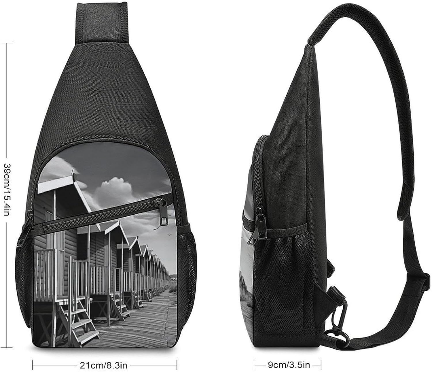 Beach Hut Crossbody Bag Chest Bag