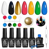 Vista 20 de beetles - Juego de esmaltes en gel color borgoña – Berry Merlot 6, ciruela, cereza, moca, rojo, otoño-invierno, morado oscuro, vino púrpura oscuro