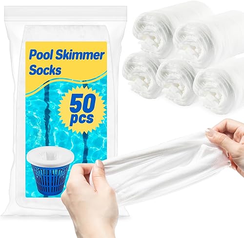 Miniatura 9 de Sukh Calcetines de skimmer para piscina, 60 unidades, calcetines de filtro de desnatador, calcetines de filtro de piscina, calcetines de filtro de