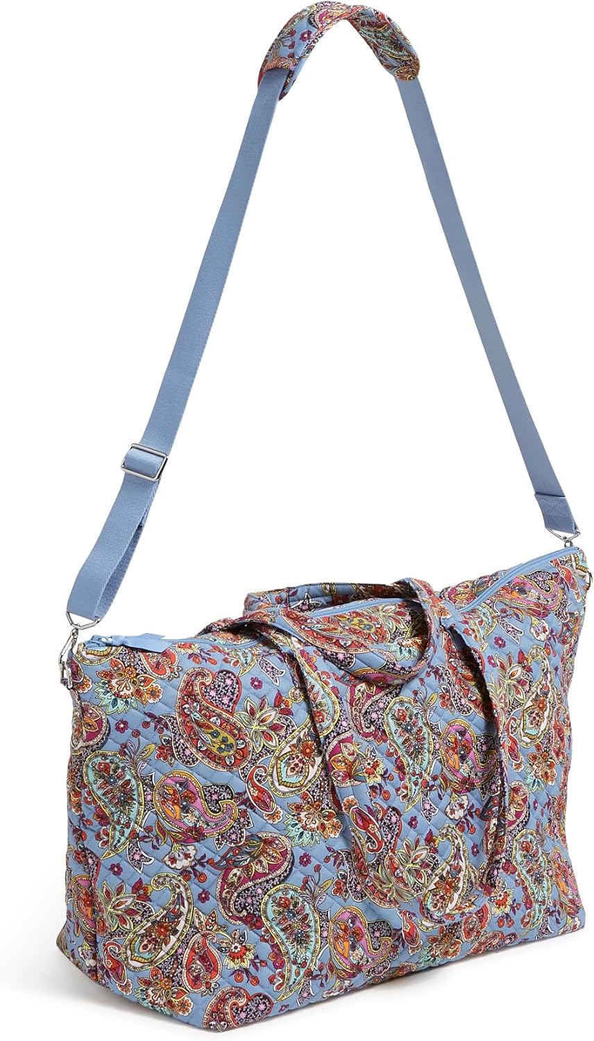 Cotton Overnight Travel Tote Travel Bag - Image 2