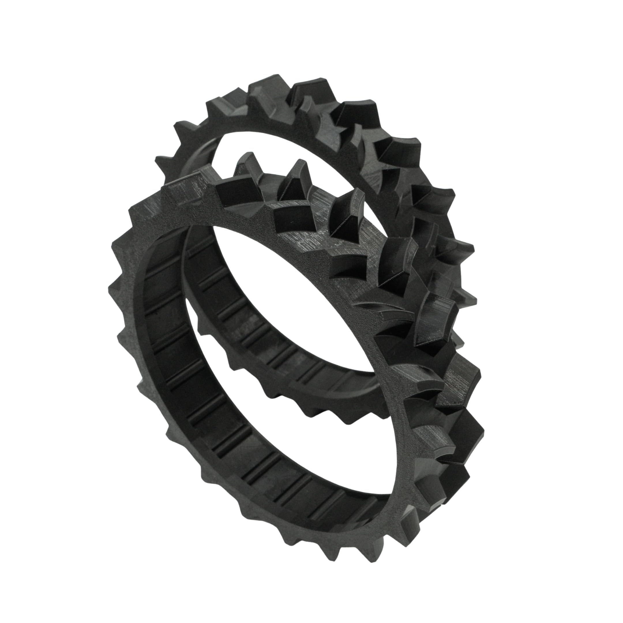 Perfil de rueda para WORX Landroid M500 / M700 / M1000 – Juego de neumáticos de tracción TPU (izquierda + derecha) – Perfil de rueda offroad para robot cortacésped – agarre mejorado – perfil de