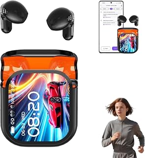 NE20 Translation Earbuds, NE20 Earbuds, Color Screen Noise-Canceling Translation Headphones, with 134 Language AI Translate Real Time, Bluetooth 6.0 LED Display Wireless Earphones (Black)