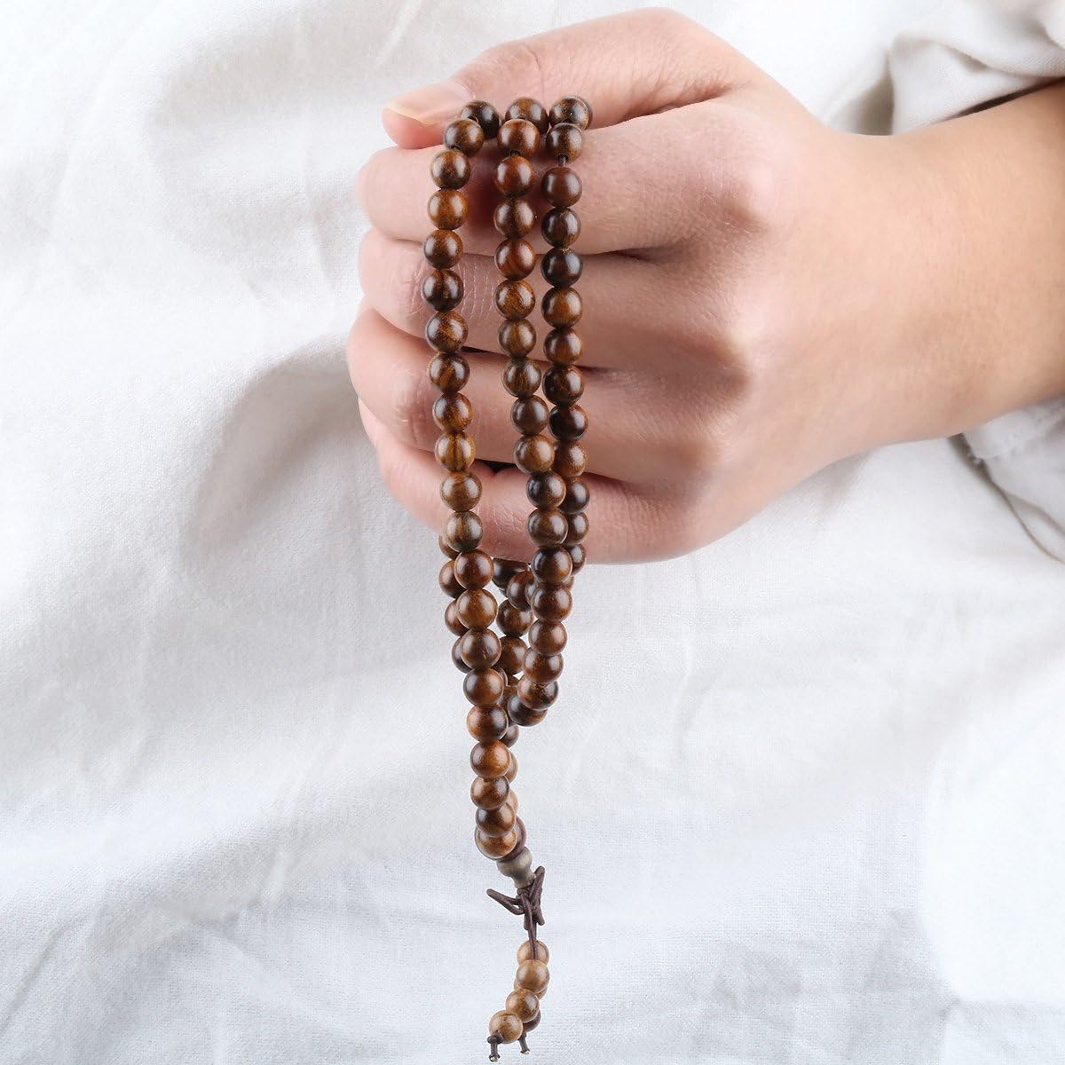 SUNYIK 6mm 108 Tibetan Buddhist Mala Bracelet Natural Beaded Prayer Bead for Women Men - Image 4