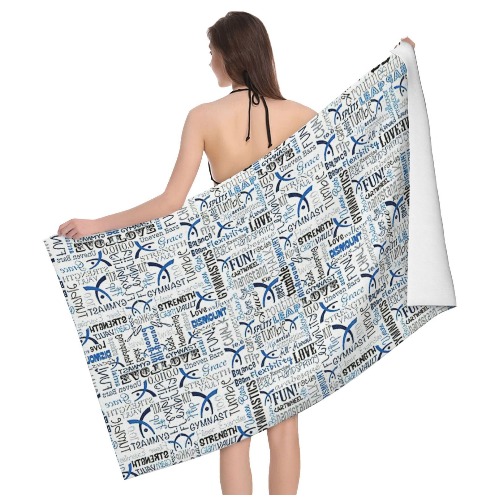 Serviette de bain microfibre gymnastique pour la douche et le sport