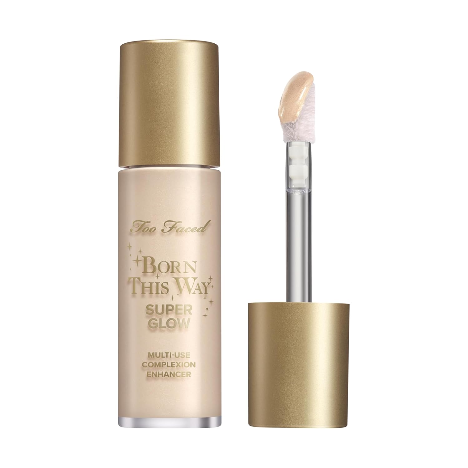 Too Faced Born This Way Super Glow Multi-Use Highlighting Skin Enhancer | Hydrating Natural Glow Gel with Radiant Finish for Illuminated Skin | Non-Greasy + Blendable