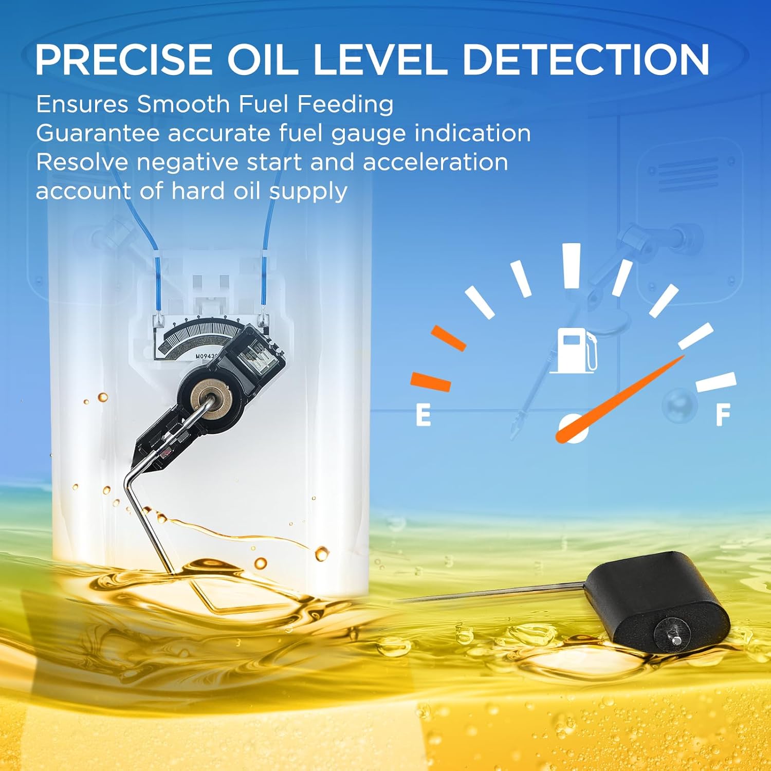 E4005M Fuel Pump Module Assembly Compatible with Chevrolet Silverado 1500 2010-2013, Compatible with GMC Sierra 1500 10-13 V8 4.8L 5.3L 6.2L, Replaces 66121 FG1057 FPA69525 - Image 4
