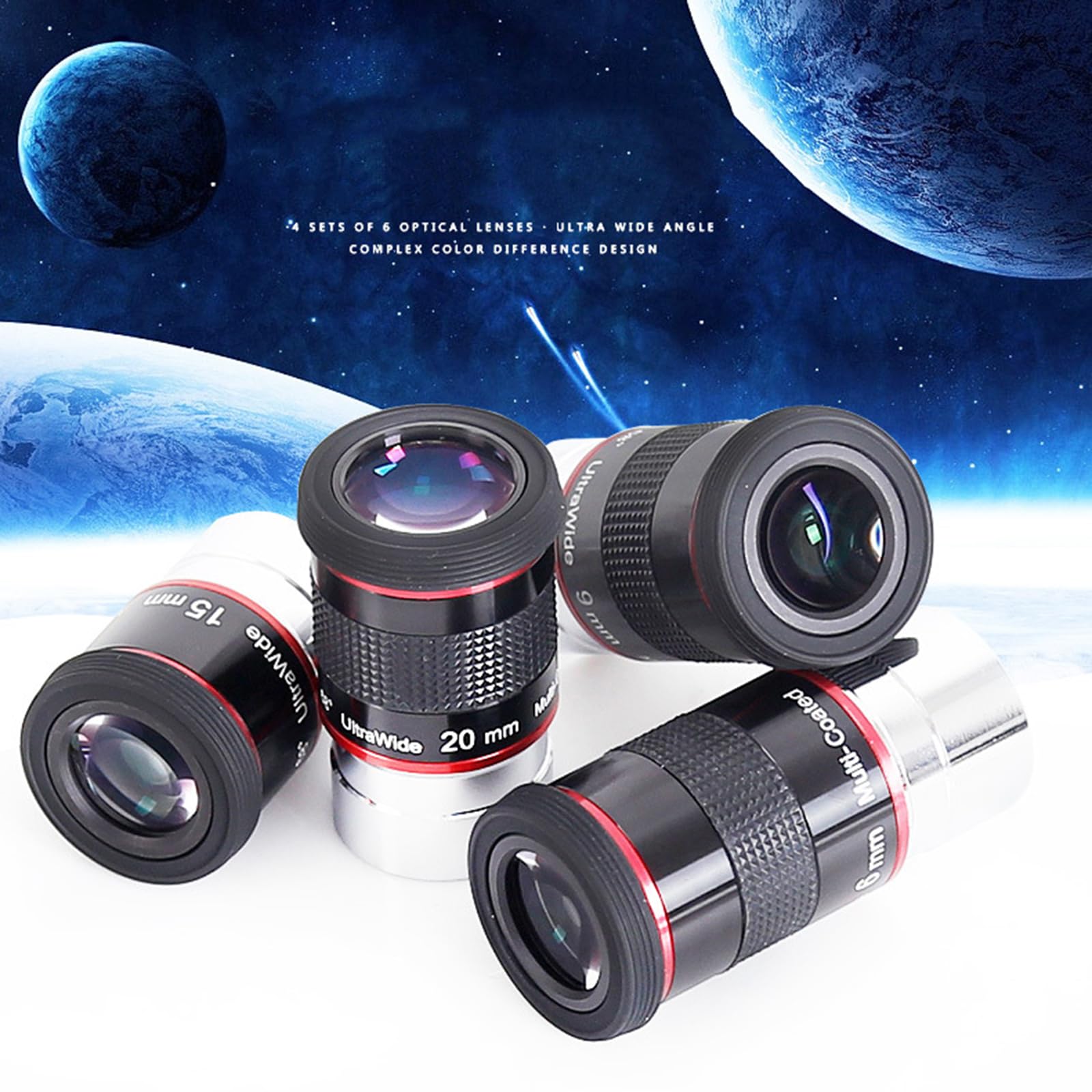 UltraWideAngle Planetary Eyepiece Eyepiece 68 Degree 6/9/15/20mm Astronomy Accessory For Planet Observation