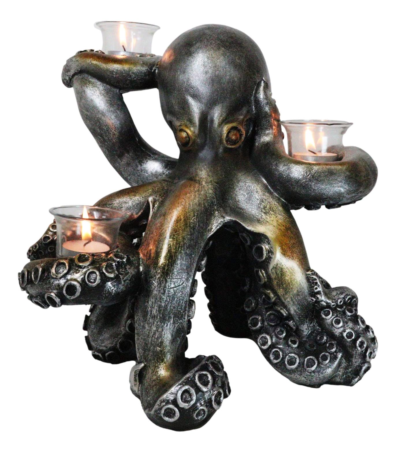 Amazon.com: Ebros Rustic Antiqued Silver Bronze Finish Deep Ocean