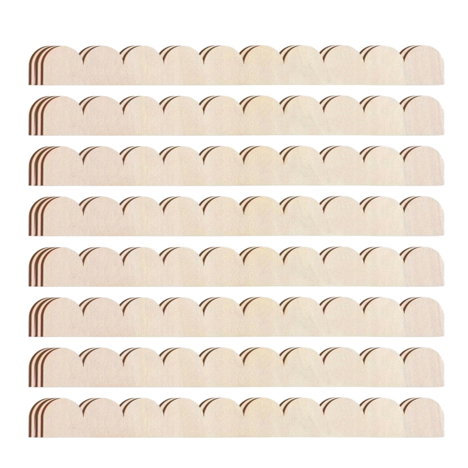 Moulure Festonnée en Bois Bordure Décorative Mur et Placard