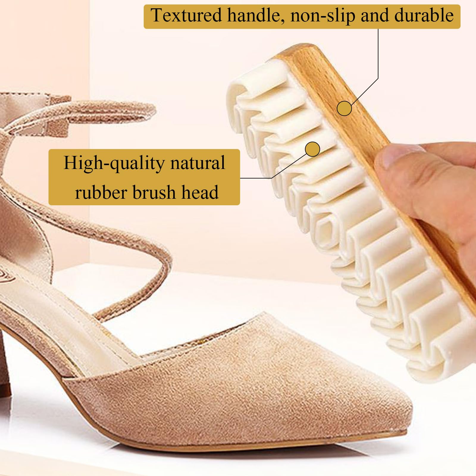 Multifonctionnelle Gomme a Daim, Crêpe Résistante Brosse Daim Chaussuresbrosse, Chaussure pour Le Nubuck et Le Daim, Kit de Nettoyage pour Daim et Nubuck l'entretien du Cuir