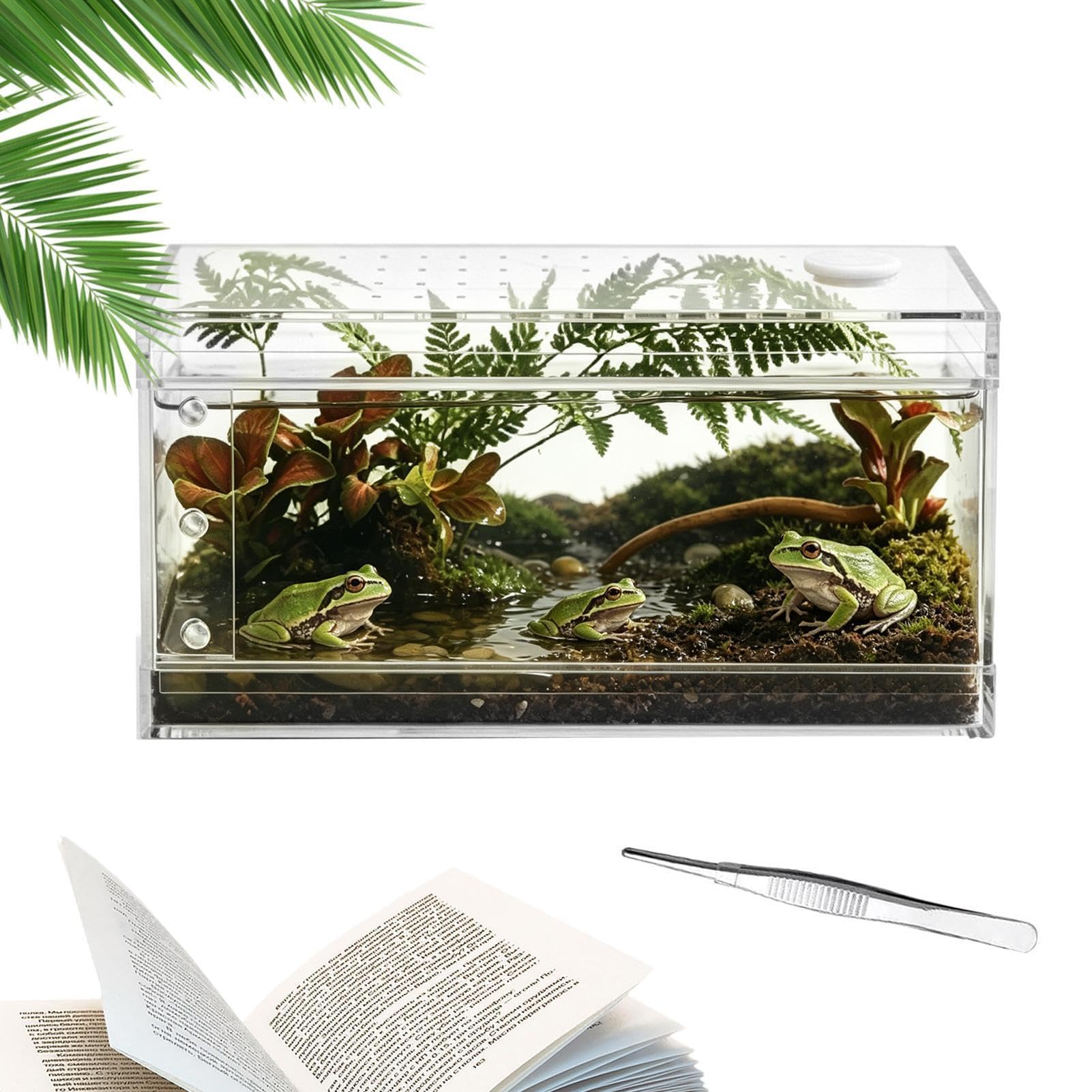 Terrario Para Reptiles A Prueba De Escapes, Transparente Y Transpirable
