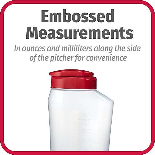 Miniatura 7 de GoodCook Botella de 1 cuarto de galón: jarra mezcladora sin BPA con tapa, cierre a presión, tapa fácil de verter, recipientes de bebidas para