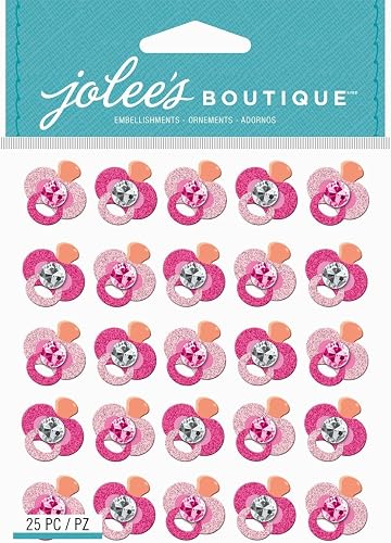 Jolee's Boutique 0015586968095 Pink GLTTR Pacifier RPT BQ16, Other