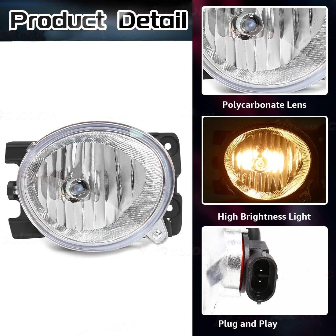 Faros Antiniebla Coche Para Pilot 2009-2011 Halógenos Luces Diurnas Parachoques Delantero Circulación Diurna DRL De 12 V Luces Antiniebla Luz Niebla(One Pair)