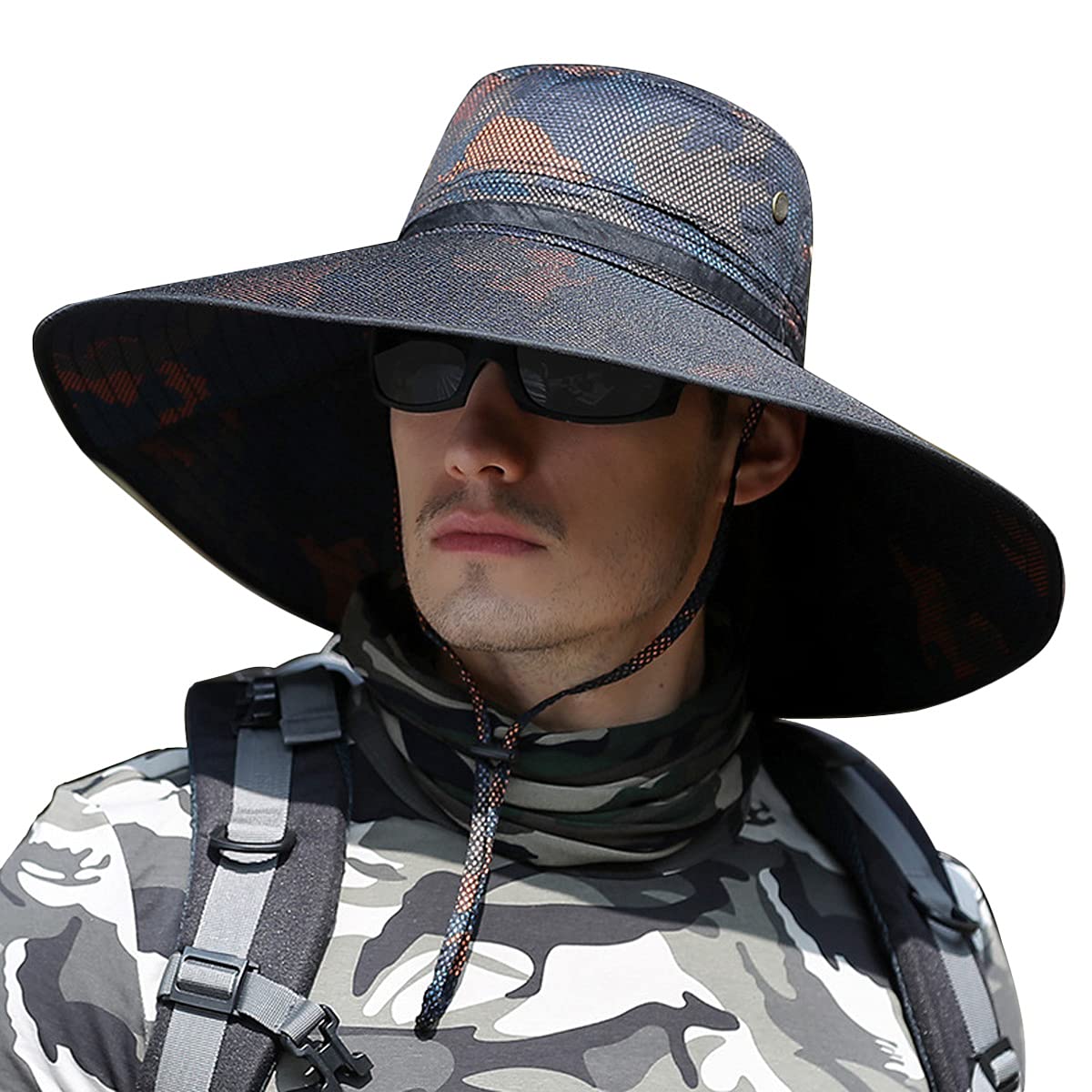 Huamulan6 Super Wide Brim Sun Hats Men And Women Bucket