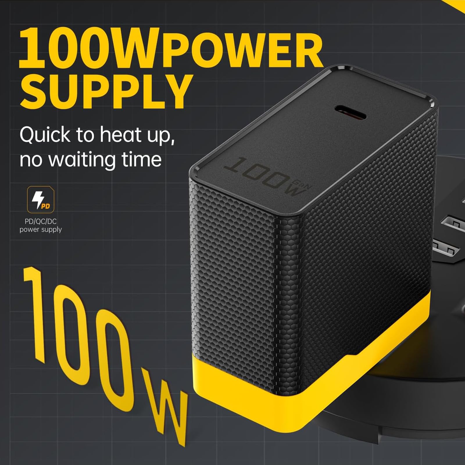 Kit de soldador, bolígrafo de soldadura digital con cable de 100 W con 6 puntas, calentamiento rápido en 3 segundos, herramienta inteligente de temperatura preestablecida para reparación de