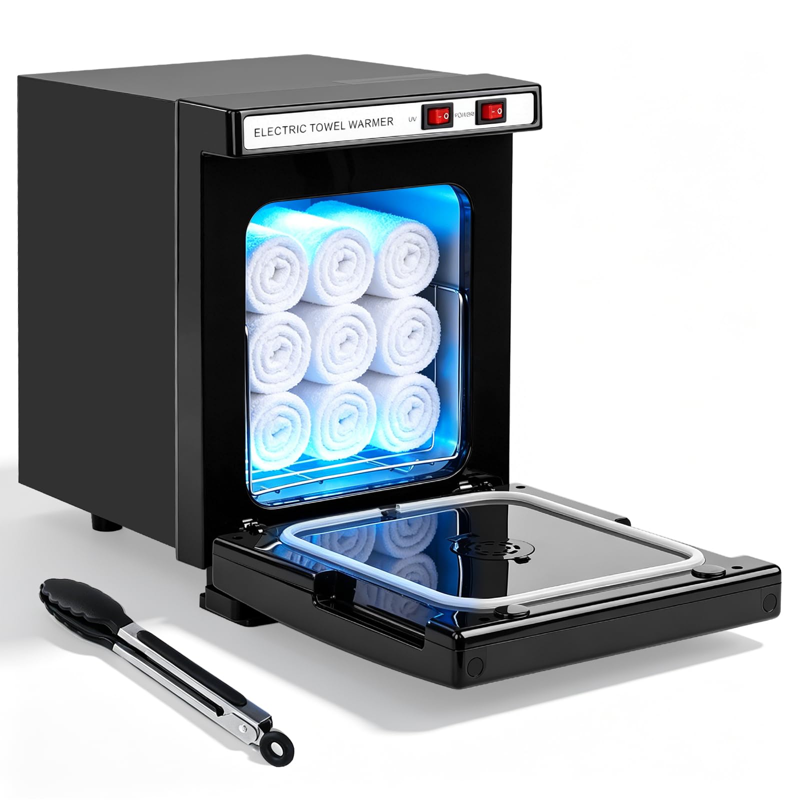 iklestar Scalda Asciugamani Portatile 5L Armadietto Scaldasalviette UV Nero