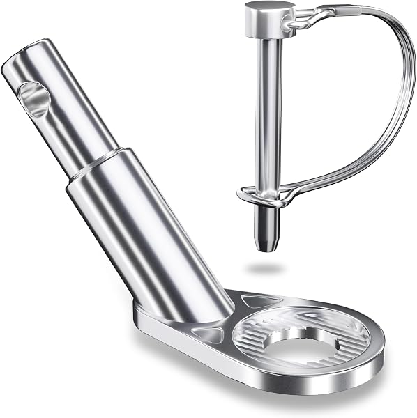 NICEDACK Attelage de Remorque de Vélo, Attelage de Remorque de Vélo 12mm, Adaptateur pour Remorque pour Chien, Attelages de Vélo, Attelages de Vélo, Attelages de Remorque de Vélo, Argent - 1