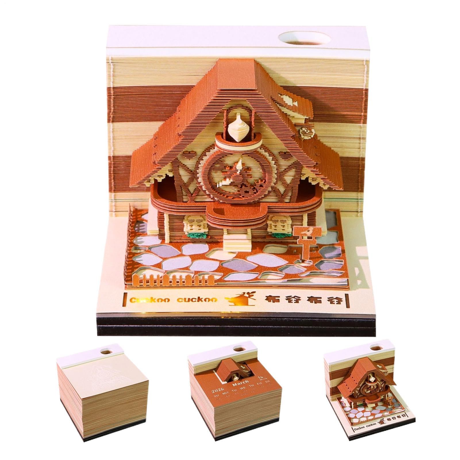 Fournitures de Bureau Bloc-Notes 3D 2026 pour école maison et voyage - 8