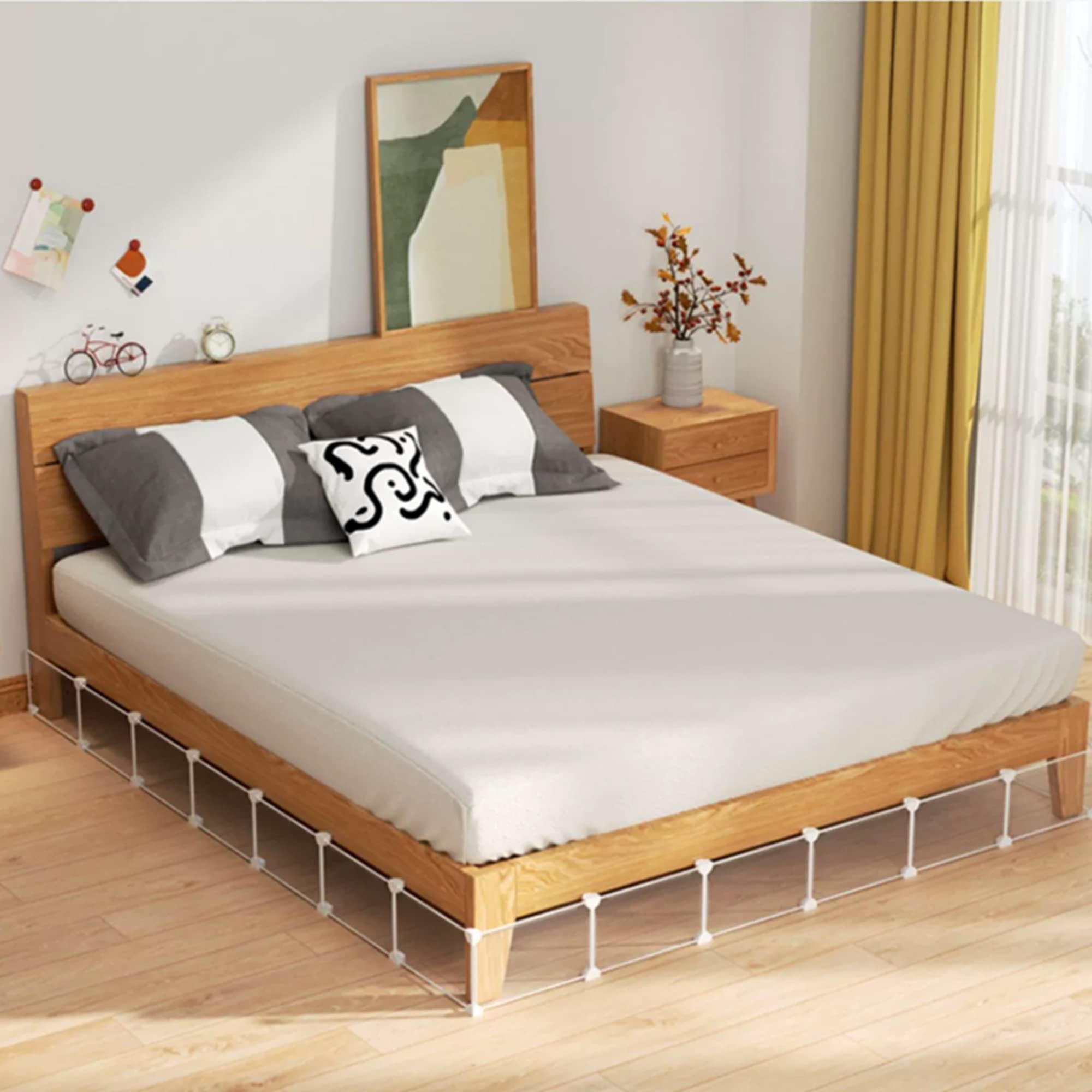 Kategoria: Meble i zabawki blokujące Blokada szczeliny pod łóżkiem dla zwierząt domowych, regulowana, 80-290 x 36 cm(150x36cm)