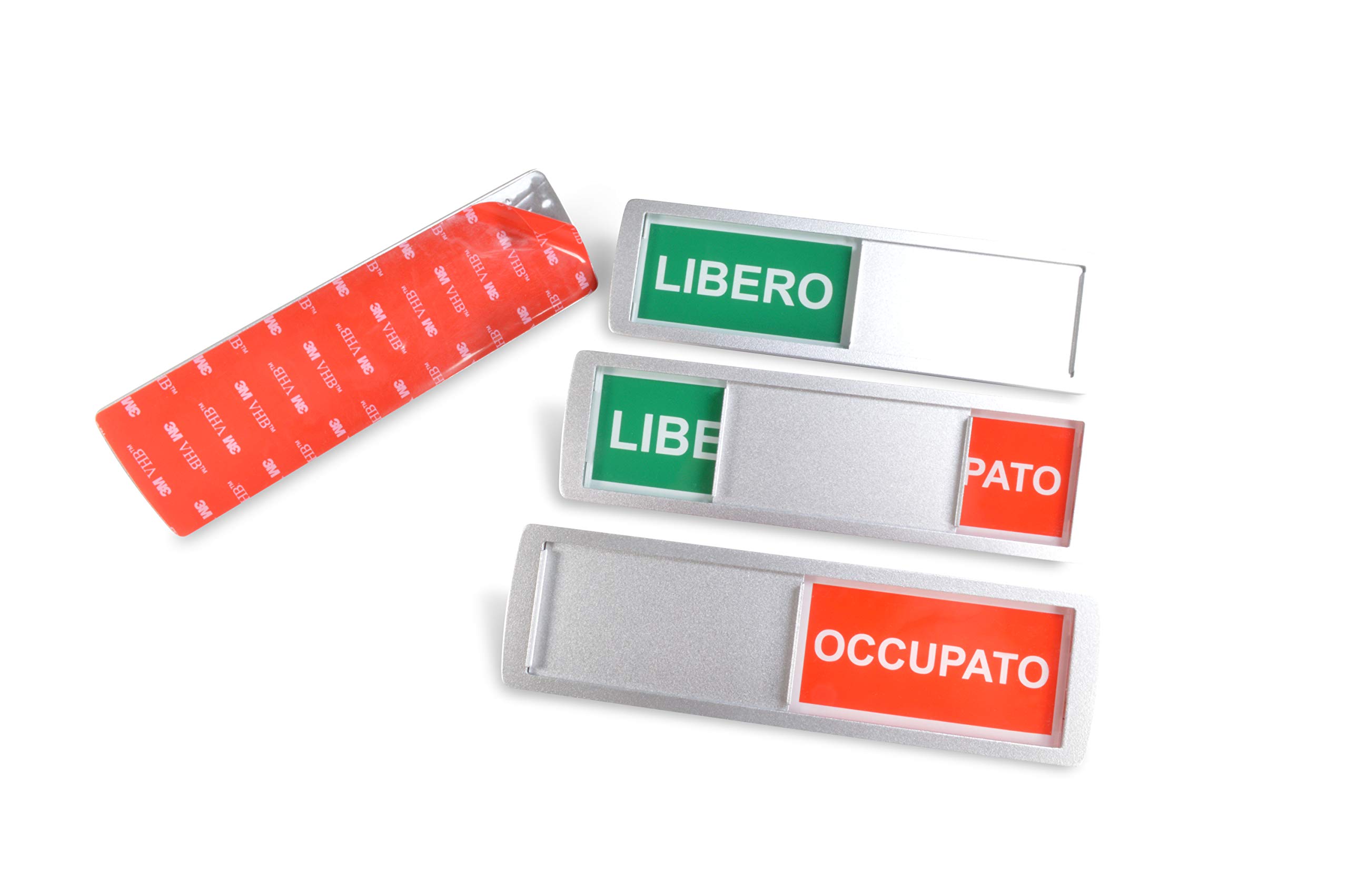 Cartello Scorrevole SynMe – PULITO/SPORCO – 17,5 X 5 Cm – Adesivo 3M – Con 4 Magnetini – Per Uffici, Sale Riunioni, B&B - 3