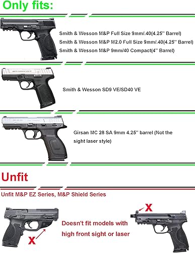 Miniatura 3 de Funda para Barrel Smith & Wesson M&P de 4.25 pulgadas + funda de pierna caída