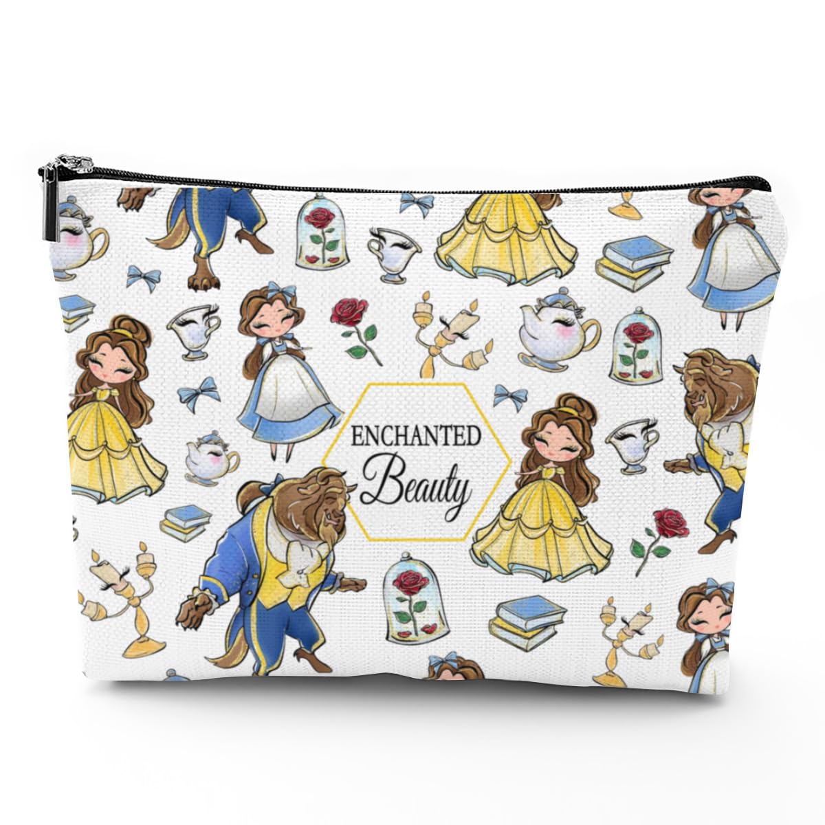 BLACKPIN Belle Merchandise Princess Cosmetic Makeup Bag Princess Beauty Story Birthday Gifts for Women