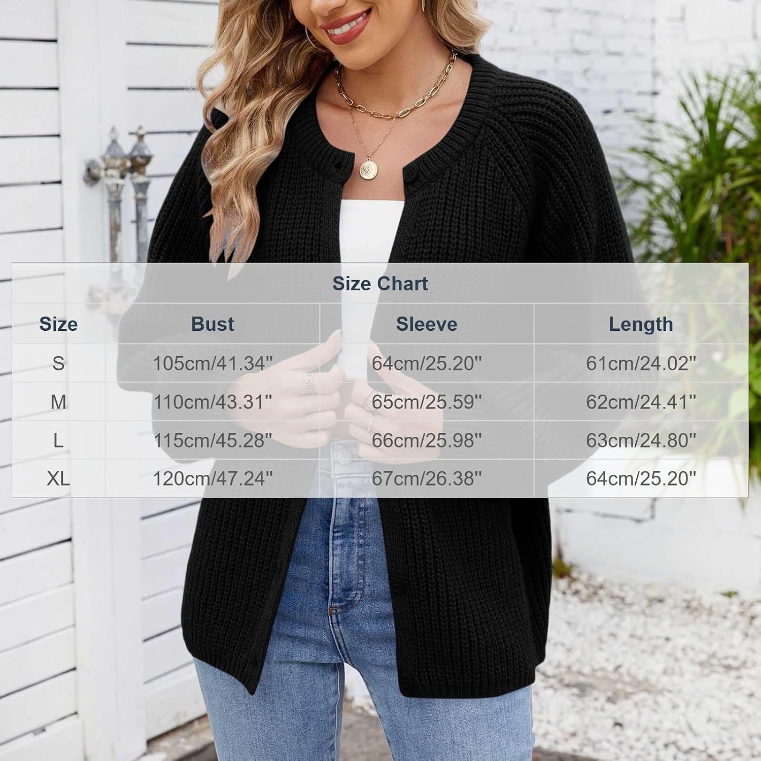 Womens Button Up Cable Knit Cardigan Sweaters Fall Outfits