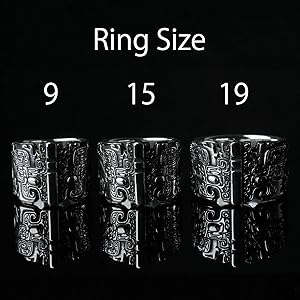 Amazon | [クロマニヨン] シルバー 925 古代中国 殷の青銅器に