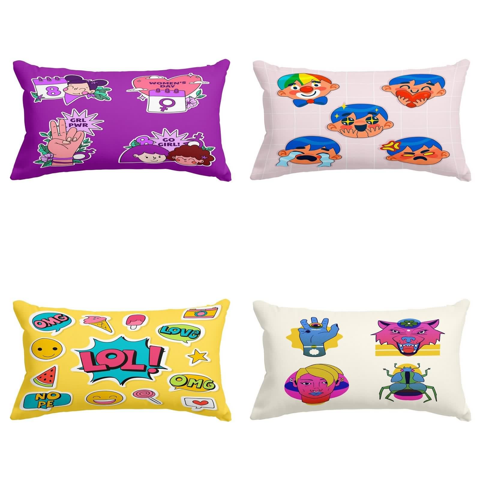 Taie d'oreiller soie pour long canapé et salon cocooning CEVAN