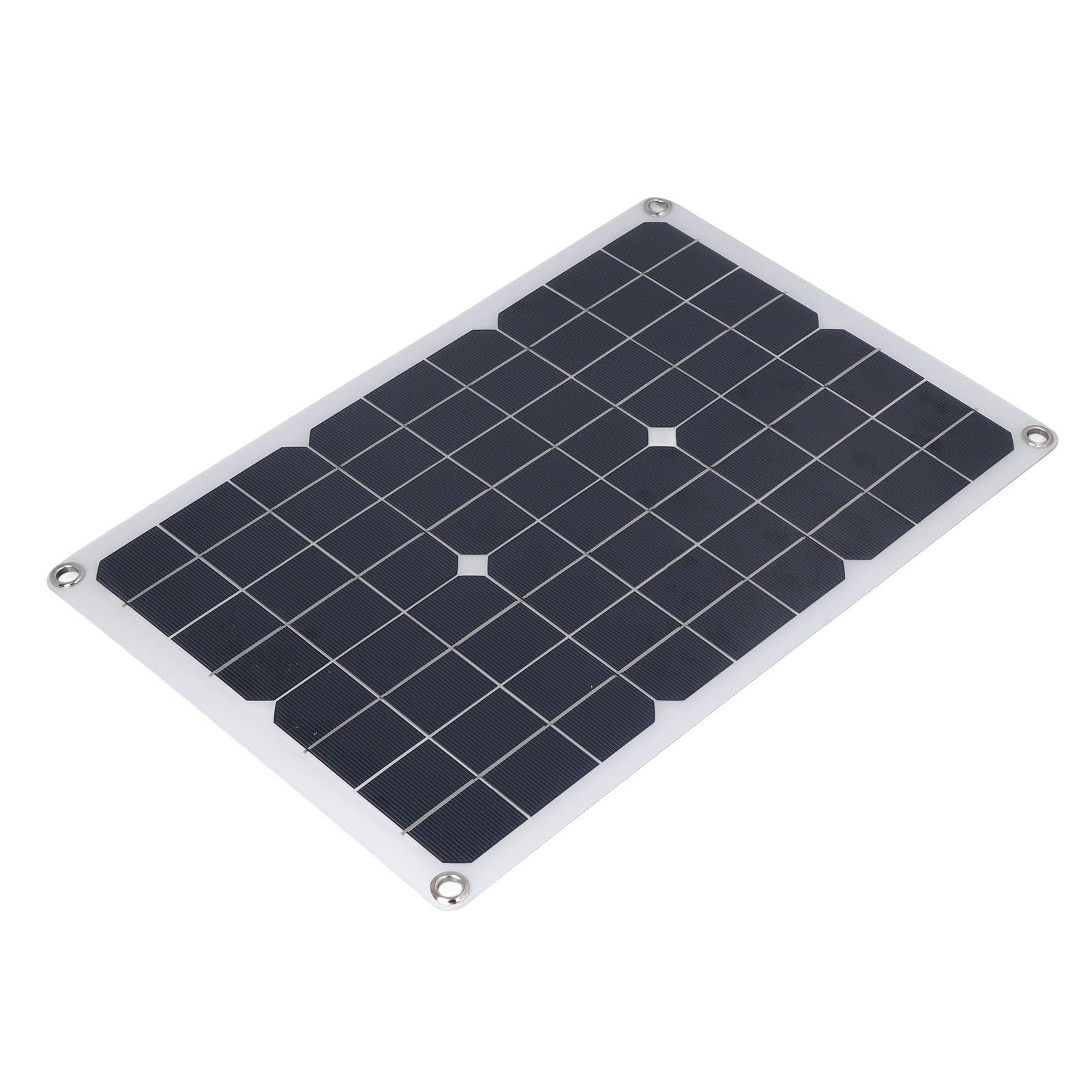 KUIDAMOS Cargador de BateríA Flexible con Panel Solar Impermeable de 20 W para Viajes de Camping Al Aire Libre, Silicio Monocristalino, 1,2 A, de 12 V, 1 "x "