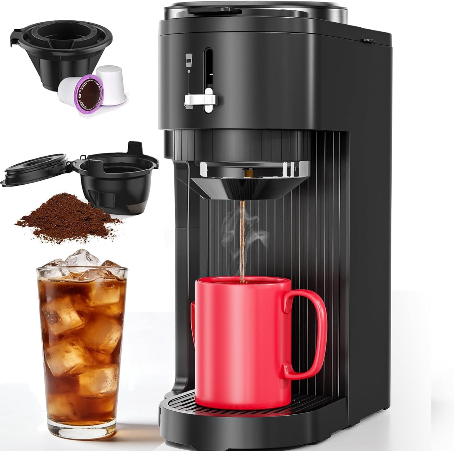 COWSAR 2-in-1 Single Serve Coffee Maker