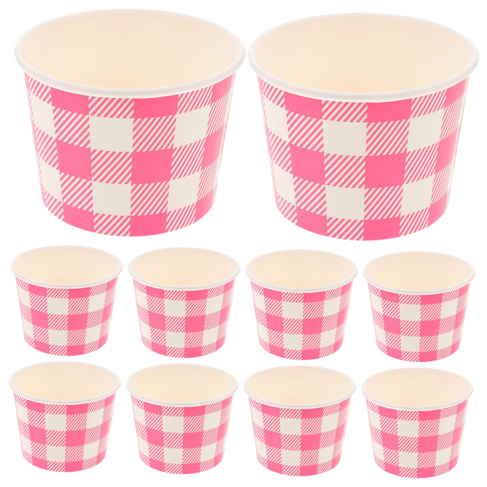 MAGICLULU 30 Pz Coppa Gelato Contenitori Per Alimenti Tazze Da Dessert Contenitori Per Yogurt Contenitore Per Dolci Tazze Di Budino Allo Yogurt Trattare Le Tazze Per Lo Yogurt Carta Rosa