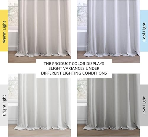 Miniatura 9 de HPD Half Price Drapes Cortinas básicas de lino sintético, par de 120 pulgadas de largo, 2 paneles, 50 pulgadas de ancho x 120 pulgadas de largo,
