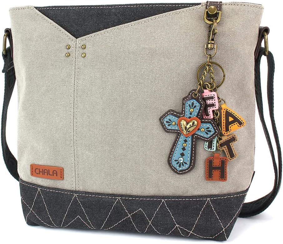 CHALA Prism Crossbody - Charming Charms Cross+FAITH - Gray