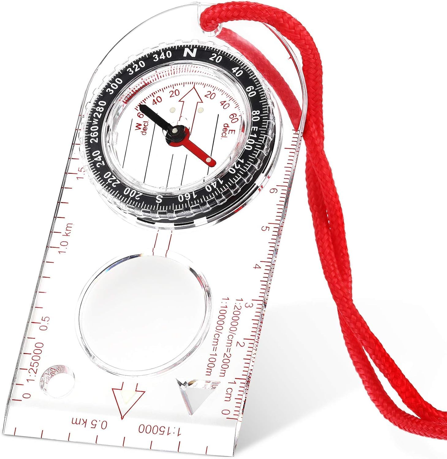 Navigation Compass Orienteering Compass Hiking Compass with Adjustable Declination for Expedition Map Reading, Navigation, Orienteering and Survival (1 Piece)-image-34