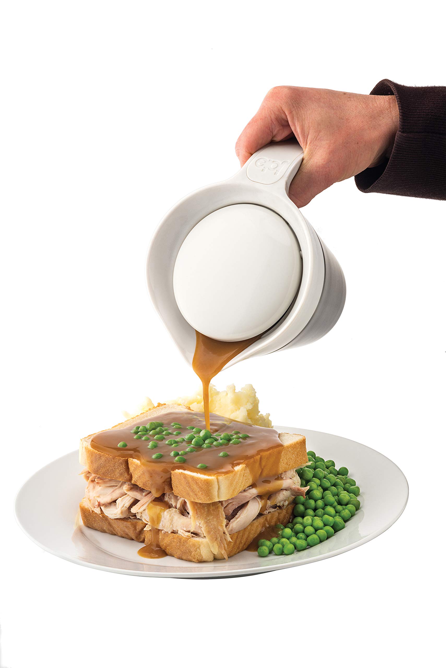 MSC International Joie Insulated Gravy Boat, 12-Ounces, White