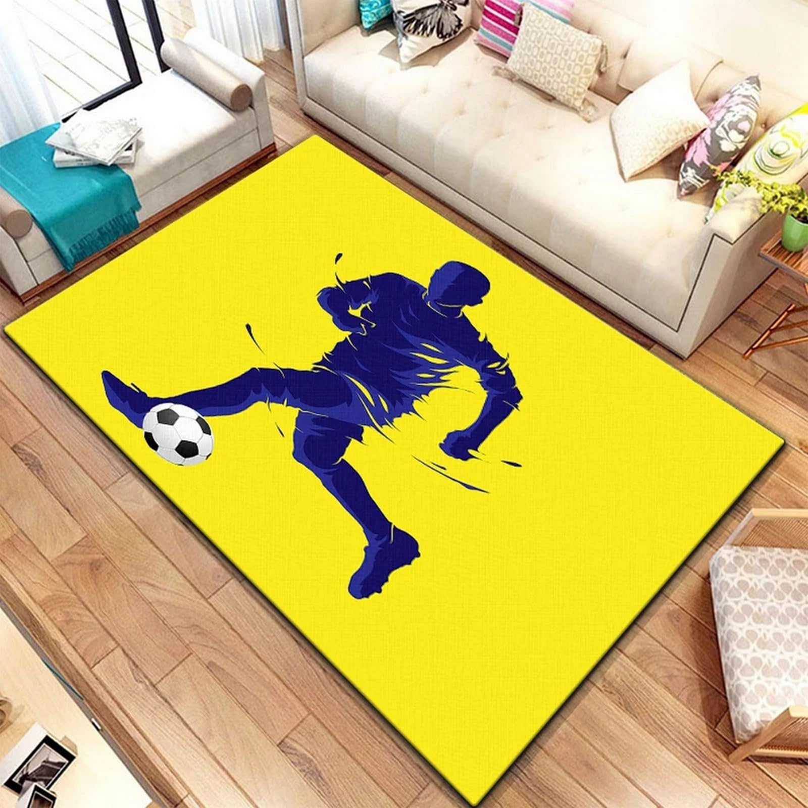 Tapis football 3d antidérapant pour sécuriser la chambre de bébé
