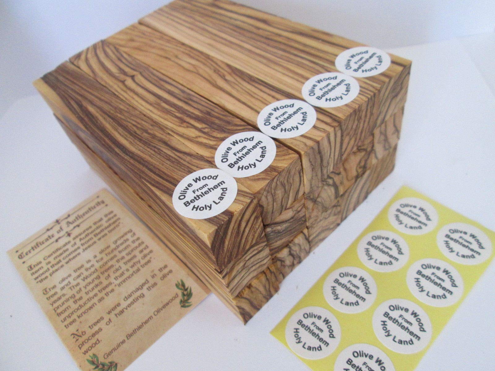 20 ~ Authentic-Premium Quality Bethlehem Holy Land Olive Wood Pen Blanks