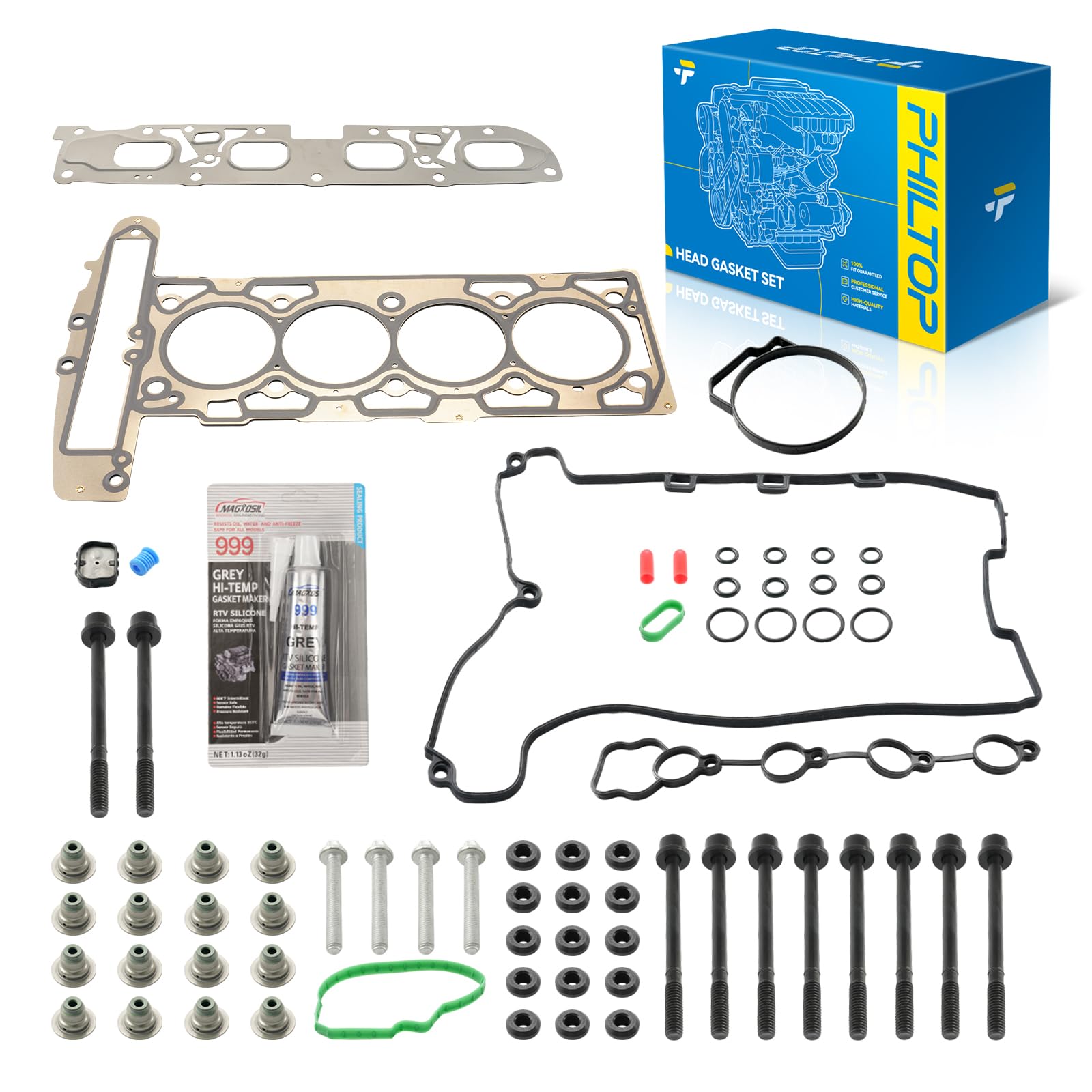PHILTOP Engine Cylinder Head Gasket Kit for Chevrolet Malibu 2008-2012 2.4L
