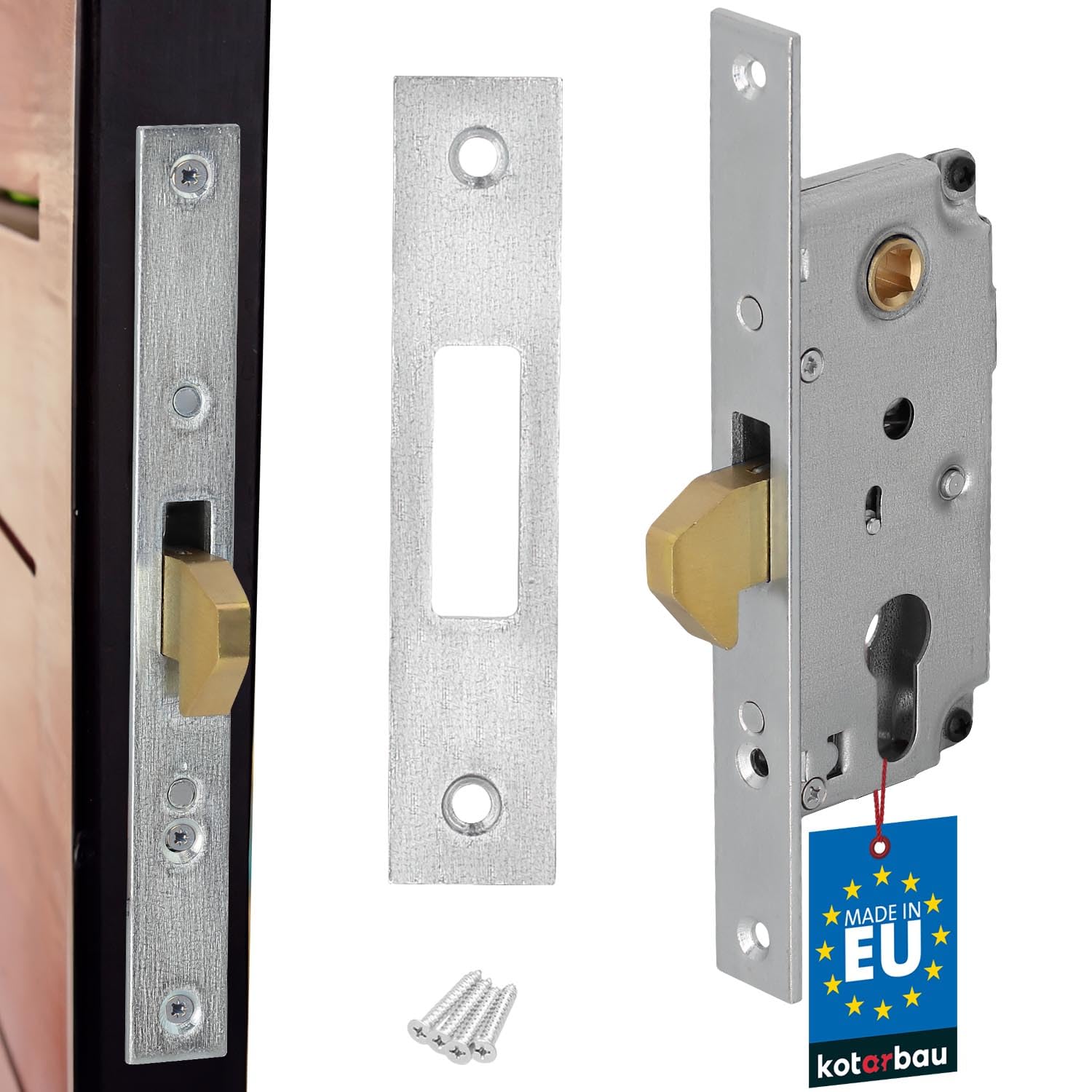 Serrure crochet de porte coulissante d'acier inoxydable KN005 - Bricolage