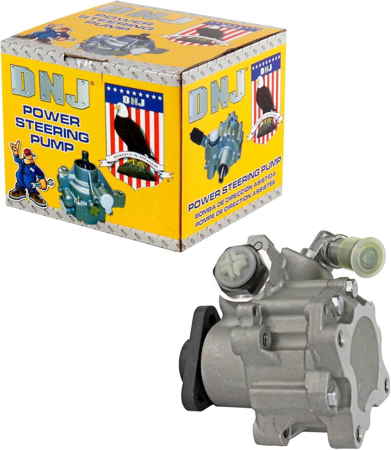 DNJ PSP1249 New Power Steering Pump for 1997-2002 BMW Z3 2.5L-3.0L L6 24V DOHC 2494cc