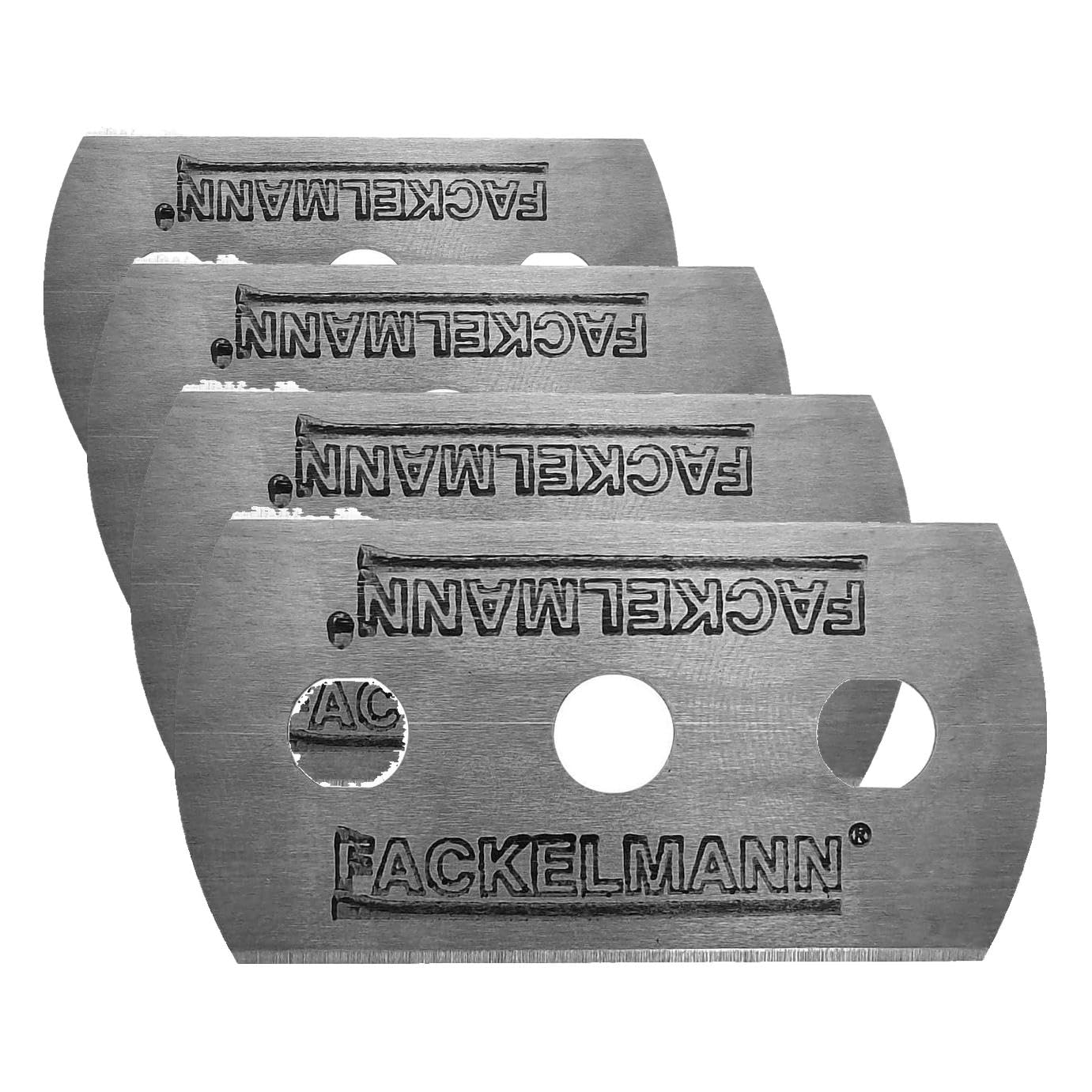 Cuchillas para rasqueta vitrocerámica Fackelmann de acero inoxidable, pack de 10 recambios
