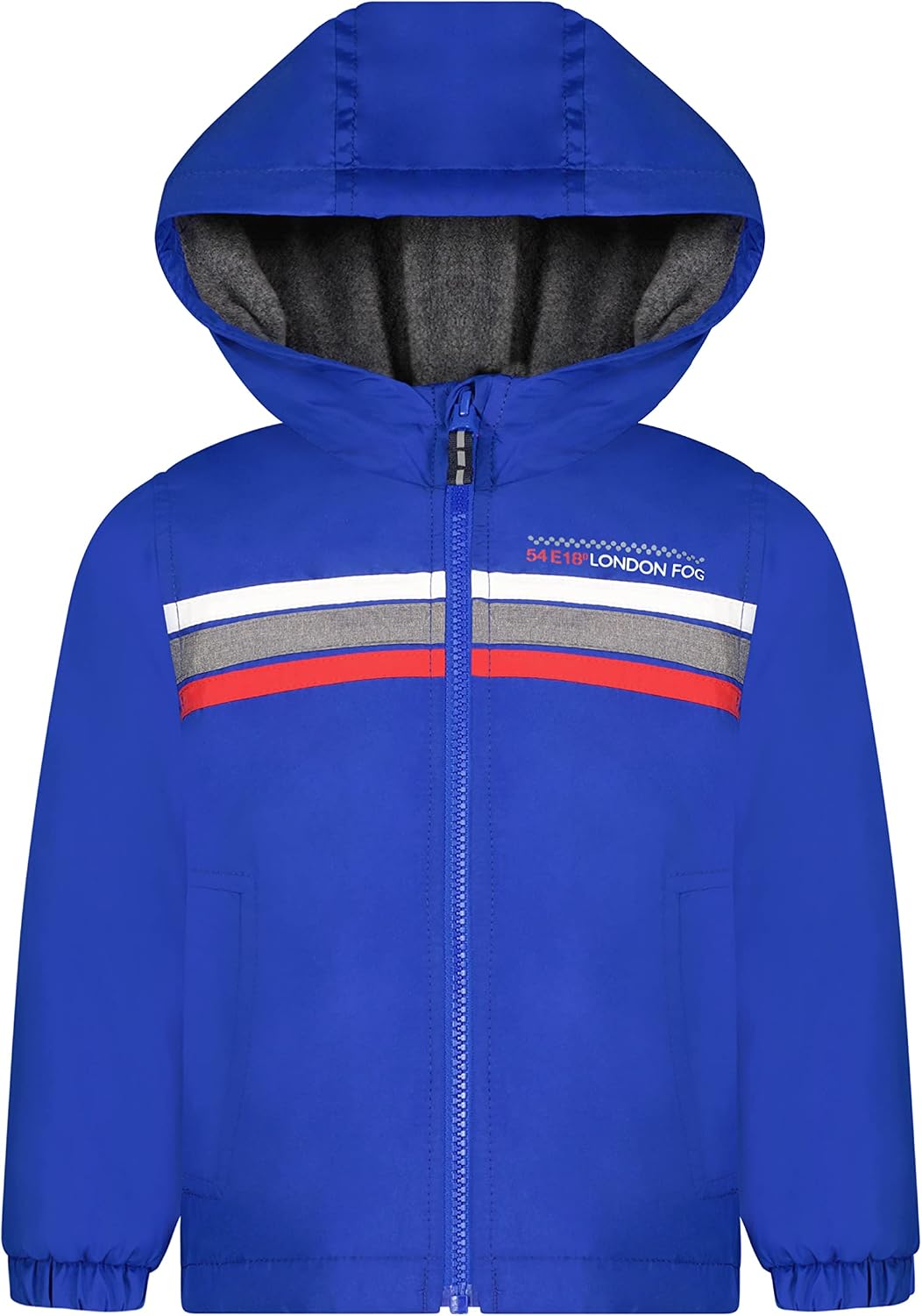 LONDON FOG Baby Boys' Midweight Water Resistant Hooded Jacket