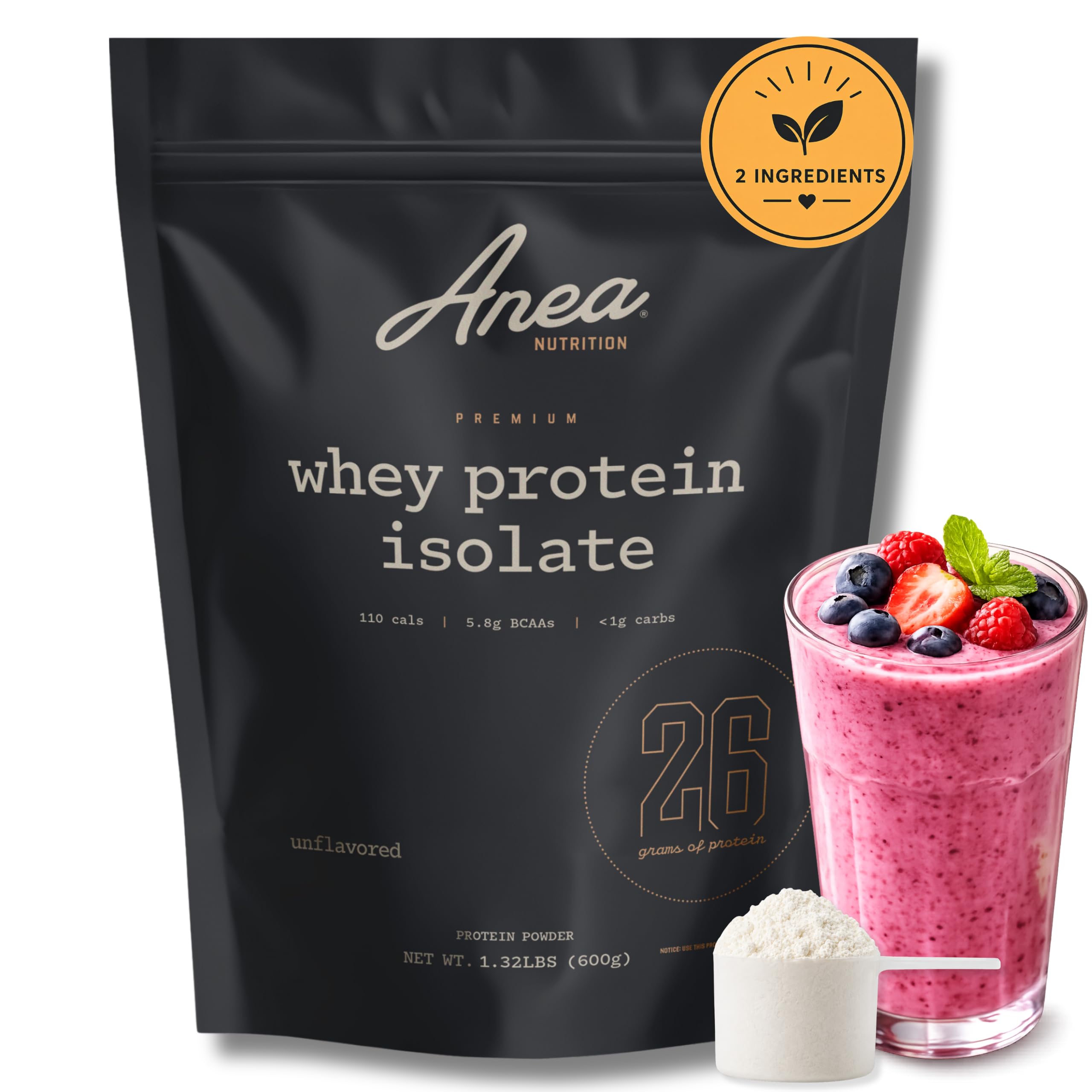 Anea Protein Powder, Whey Isolate Protein Powder, Chocolate, 20 Servings — Amazon image 10