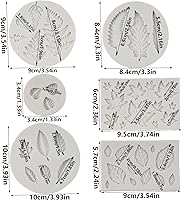 Vista 2 de Molde de Silicona de Hoja Molde de Hoja de Arce Molde de Fondant Moldes de Hoja de Rosa Moldes de Hojas de Helecho Moldes de Caramelo Para